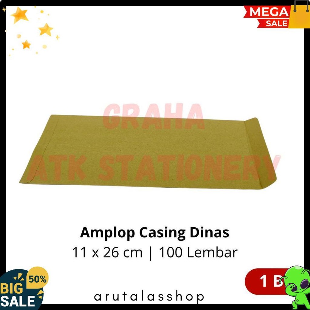 

[1 Bungkus] Amplop Coklat Dinas Aa 11X26 Cm / Amplop Casing Dinas / Amplop Kesing Dinas Aa 11X26 Cm Diskon Setengah Harga