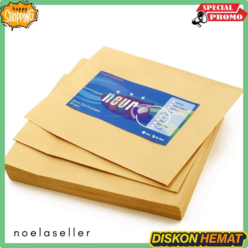 

Neuro - Amplop Coklat Ukuran A4 ( 30 X 22 Cm ) No Seal - 1 Pack Terlengkap Dan Termurah
