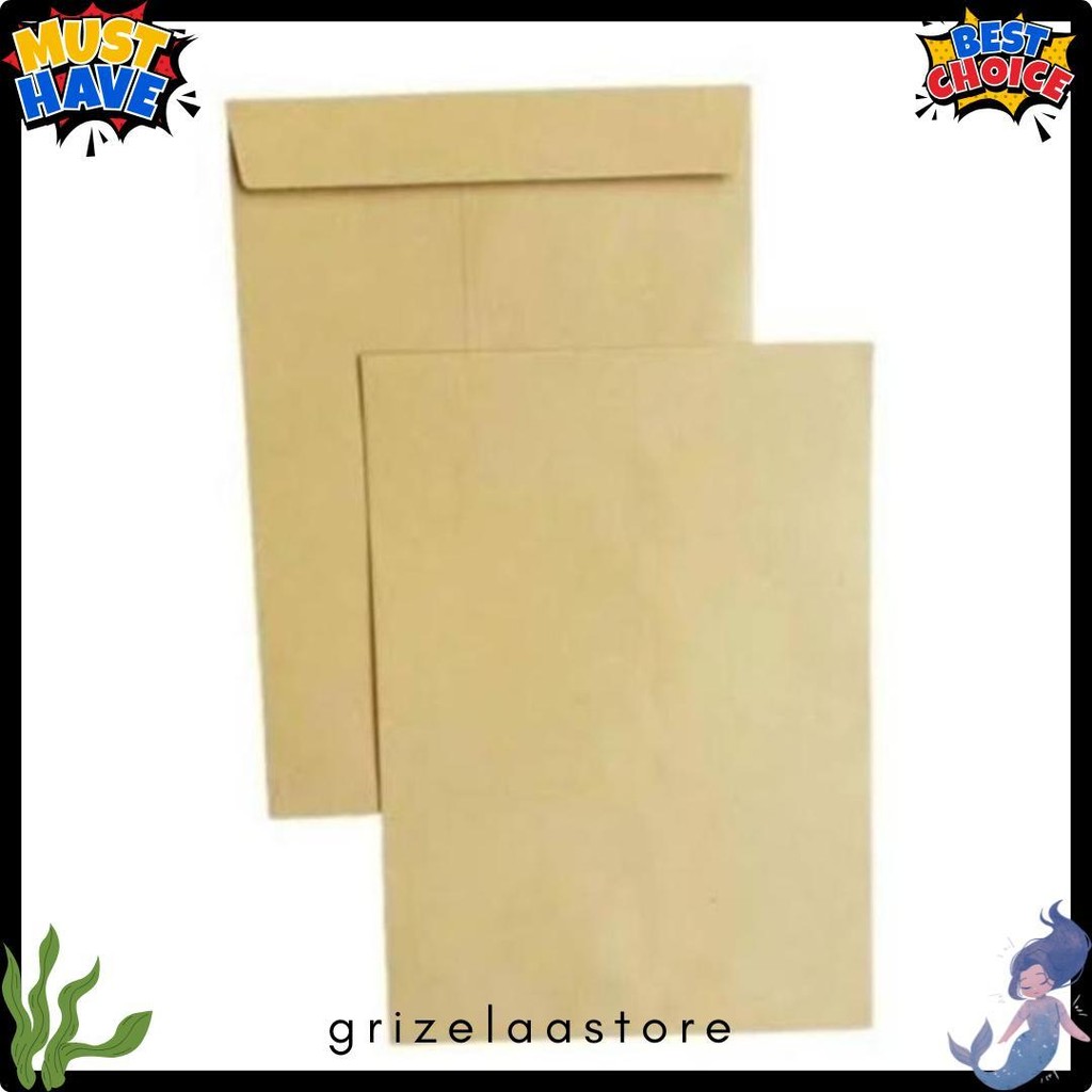 

( 100 Pcs ) Amplop Coklat Folio Executive Khusus Instant/Sameday Diskon