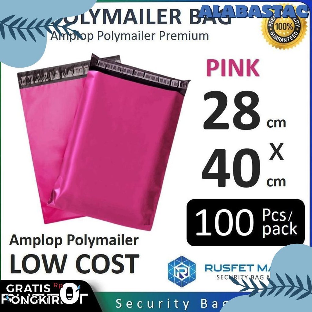 

Amplop Plastik Polymailer Pink 28Cm X 40Cm Low Cost Plastic Packing Polos Online Shop Rusfet Murah Terlengkap Dan Termurah