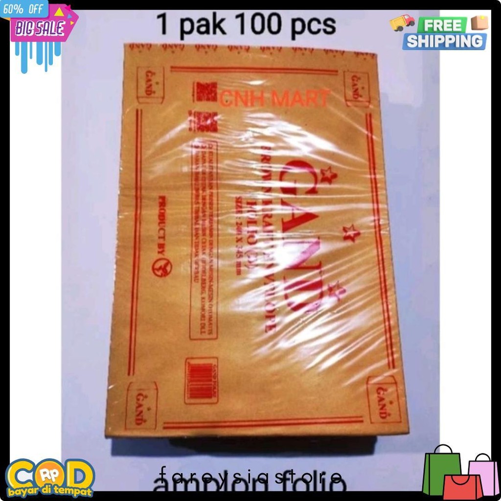 

Amplop Coklat Folio F4 24 Cm X 34.5 Cm Isi 100 Lembar Flash Sale! Diskon Hingga 70%