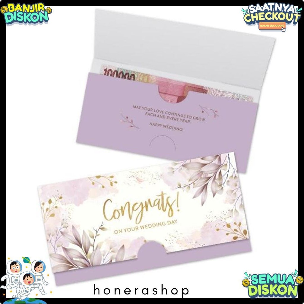 

2In1 Amplop & Kartu / Cardvelope Wedding Harvest - Eternal Wedding Diskon Setengah Harga