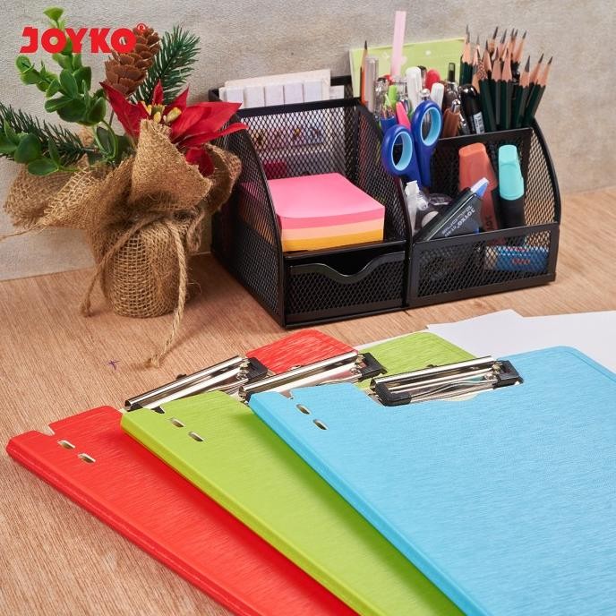 

Joyko Clipboard A4 F4 / Papan Jalan Alas Kertas Ujian Kayu CLB-66