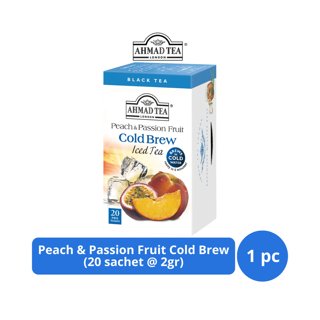 

Ahmad Tea Peach & Passion Fruit Cold Brew Iced Tea 20s @ 2gr