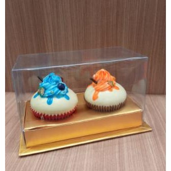 +++++] Mika Cupcake Box Isi 2 Dus Cup Cake Kue Mangkok Transparan Mika Cantik
