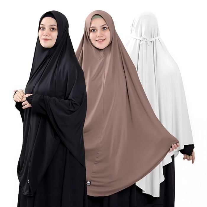 Bajuyuli Jilbab Bergo Maryam Jumbo Syari Polos Jersey Soft Pet