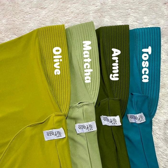 (10 PCS) SIZE M bergo hamida by FAZA COLLECTION bahan JERSY bonus SCRUNCHIE HIJAB JUMBO Kerudung