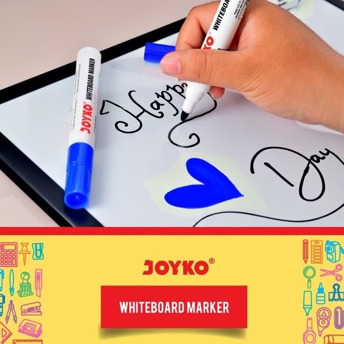 

JOYKO WHITEBOARD MARKER SPIDOL PAPAN TULIS JOYKO WM-28~30 1 BOX 12 PCS