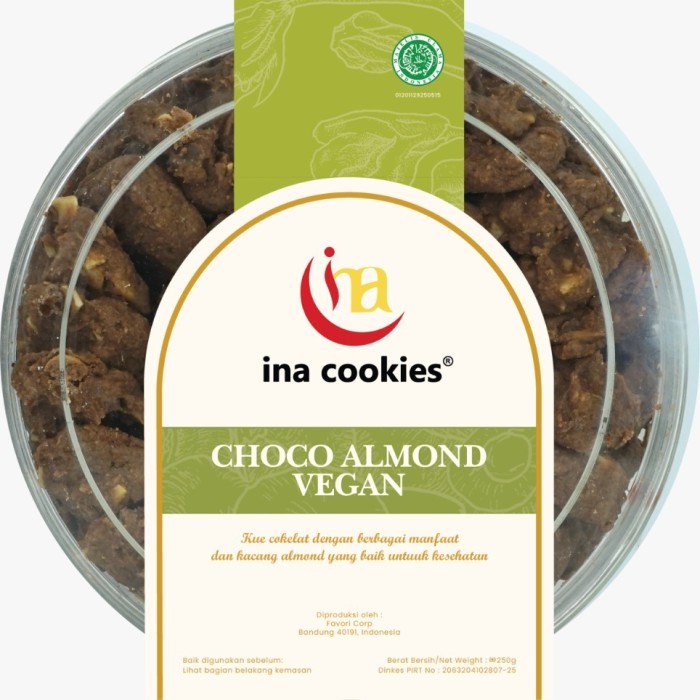 

Ina Cookies Reguler Choco Almond Vegan