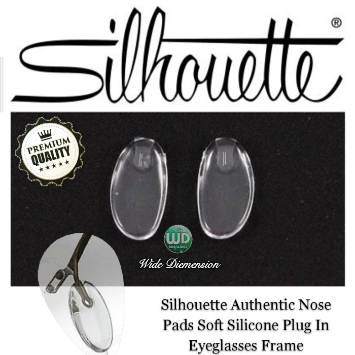 Nosepad Kacamata Silhouette Bantalan Nose Pad Soft Silicone Plug In