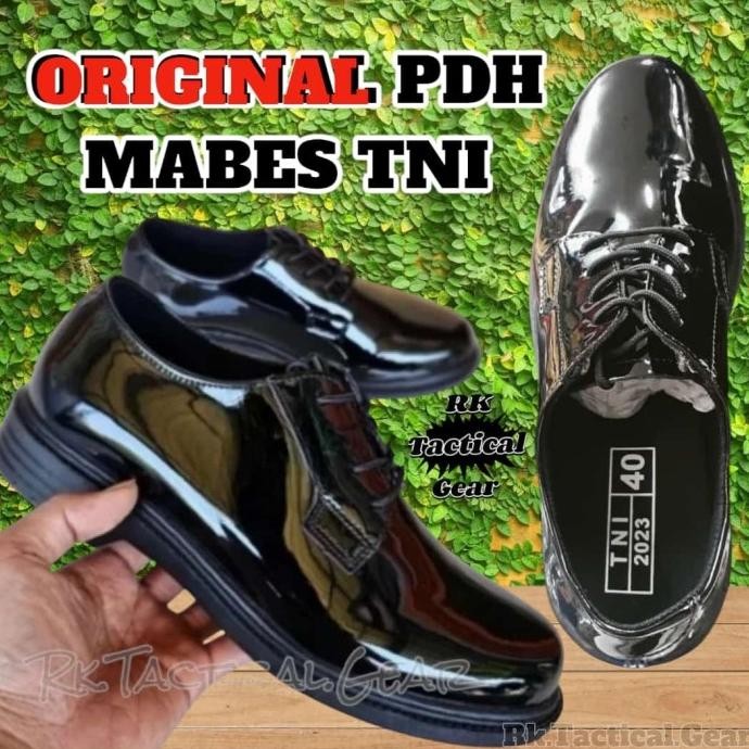 Sepatu PDH Mabes TNI - sepatu PDH TNI AD, AL, AU - Sepatu PDH TNI Terlaris
