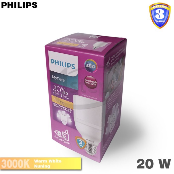 BRG BARU Lampu LED Bulb Philips LEDBright 20W 20 Watt 20Watt LED Bright Kuning