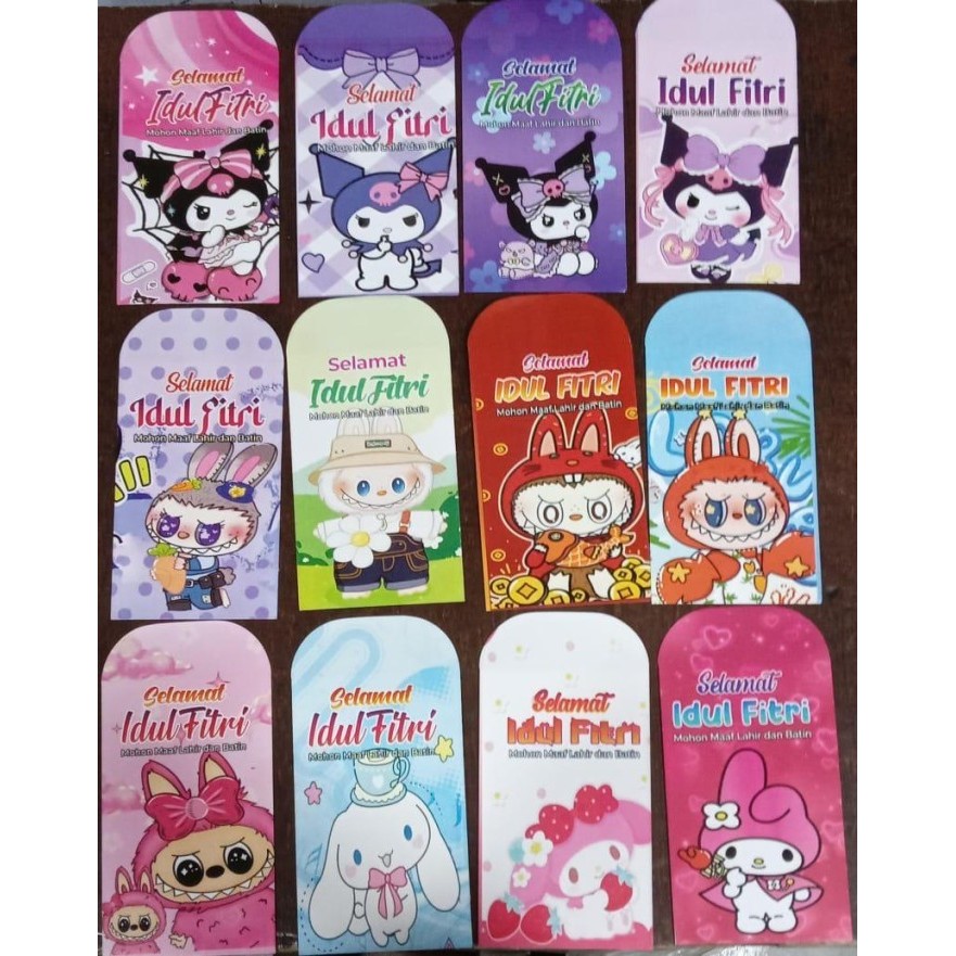 

Promo AMPAU AMPLOP VIRAL ISI 100 LEBARAN KARTUN LABUBU uk 11X7CM Elegan