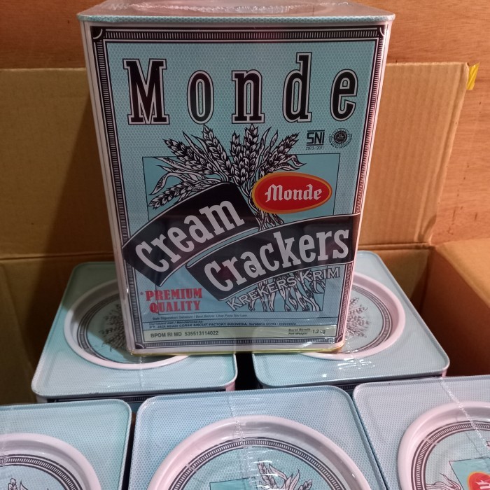 

MONDE CREAM CRACKERS 1.2KG/ BISCUIT KALENG MONDE 1200GRAM