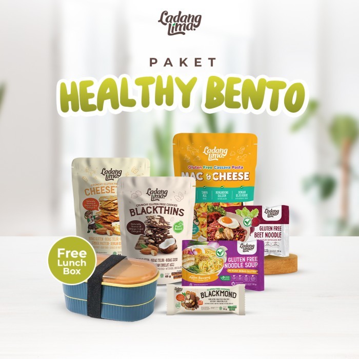 

PAKET HEALTHY BENTO (FREE LUNCH BOX) - LADANG LIMA GLUTEN FREE & HEALTHY FOOD