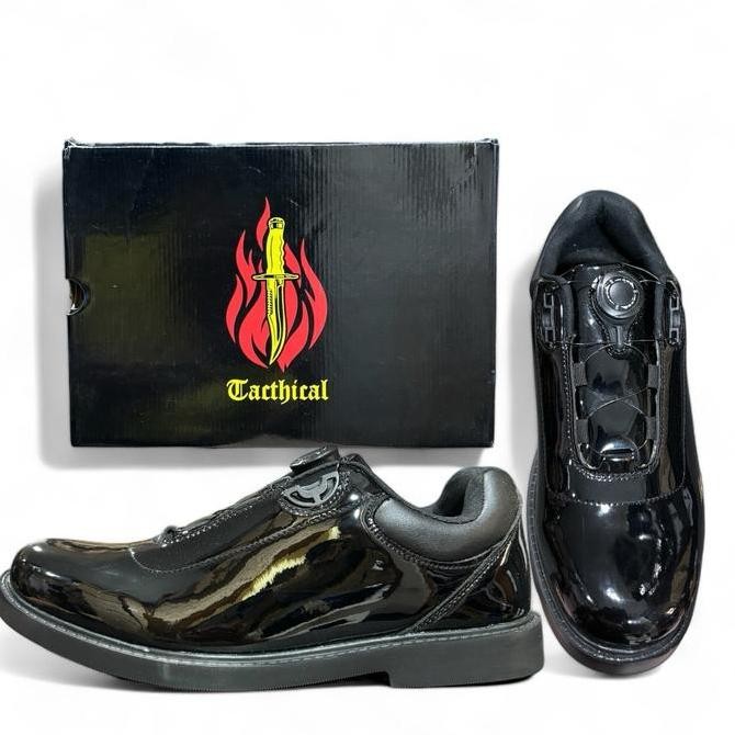 SEPATU PDH KILAP PENDEK TALI PUTAR SPARTAN TACTICAL Terlaris