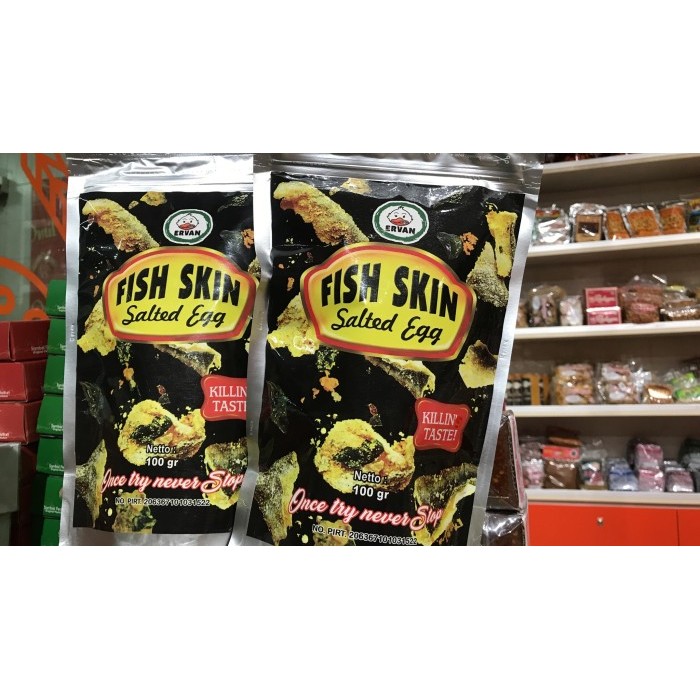 

FISH SKIN SALTED EGG ERVAN / KERIPIK TELOR ASIN
