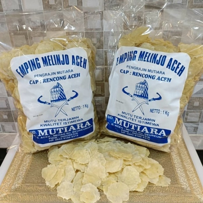 

EMPING MELINJO ACEH 1KG GRADE A MUTIARA