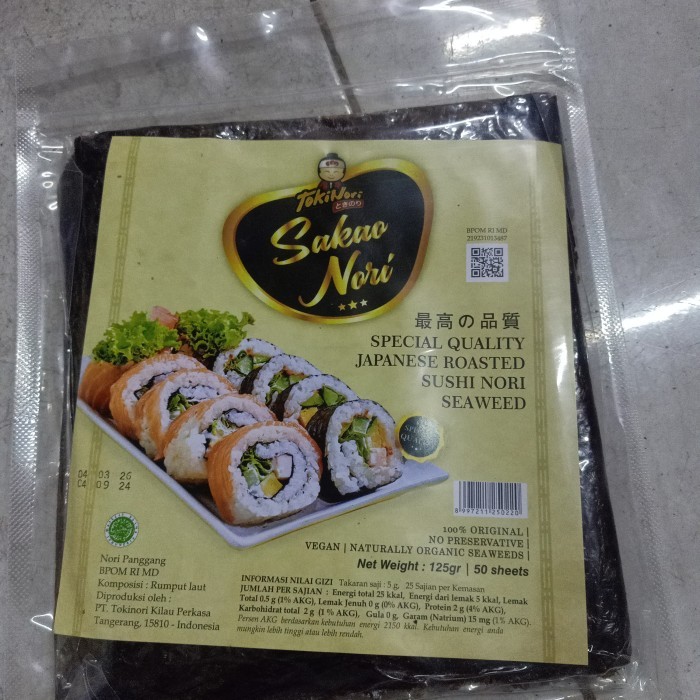

SUSHI NORI SEAWEED 50 LEMBAR