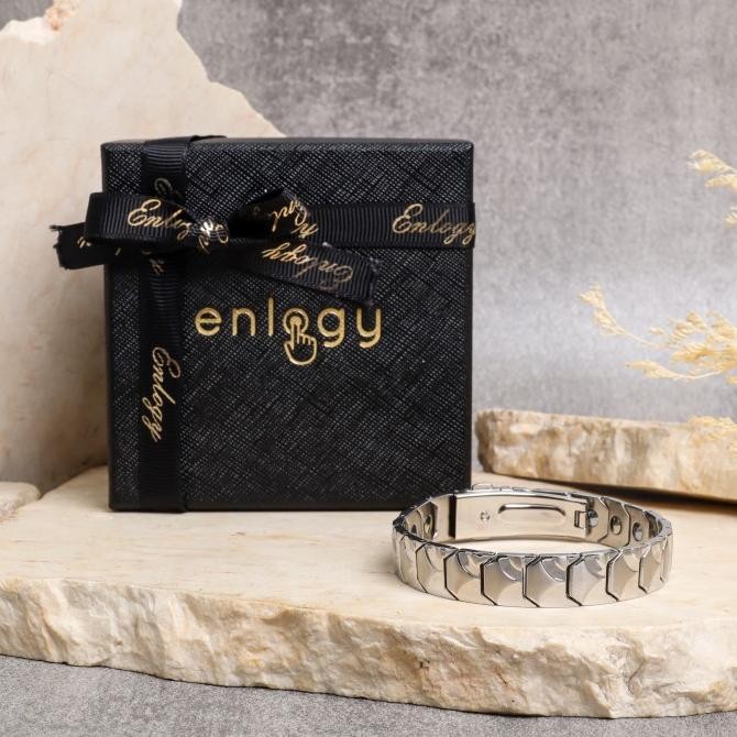 Sale Gelang Enlogy Gelang Teknologi Enlogy Luxury Tech Bracelet - Silver