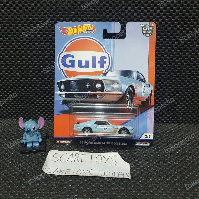 TERMURAH HOT WHEELS 69 FORD MUSTANG BOSS 302 GULF SERIES