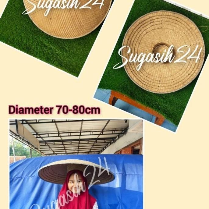 Caping topi Vietnam petani lebar 70-80cm HAR
