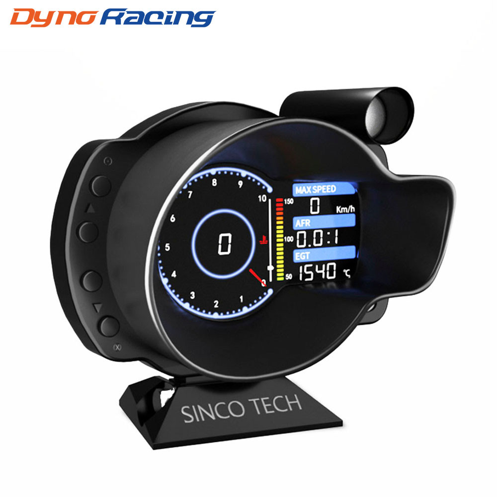 BARU Racing OBD2 Head Up Display Car Digital Boost Gauge Voltage Speed RPM Water Oil Temp EGT AFR Ca