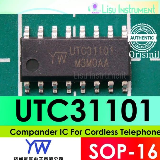 Terbaru UTC31101 Compander IC For Cordless Telephone SOP-16 Youwang ORIGINAL lisu992 Kualitas Baik