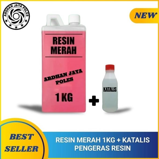 

BEST SELLER RESIN MERAH ORIGINAL RESIN 1KG + KATALIS