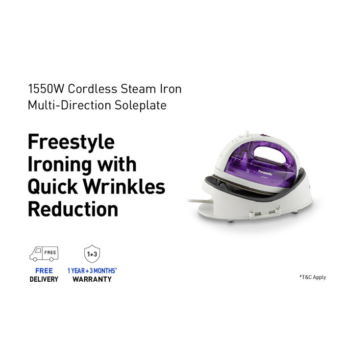 

Panasonic NI-WL30VSH (1550W) Cordless Steam Iron / Original Singapore