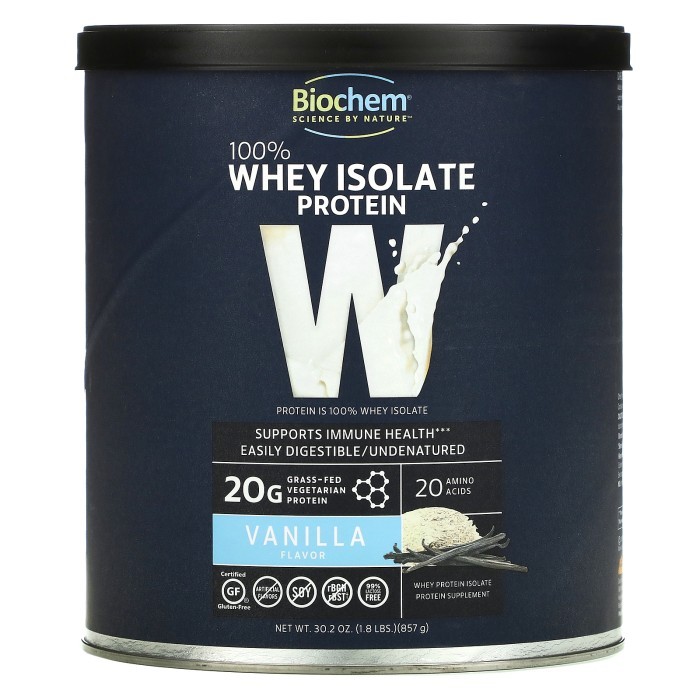 

Biochem 100% Whey Isolate Protein Vanilla 857g