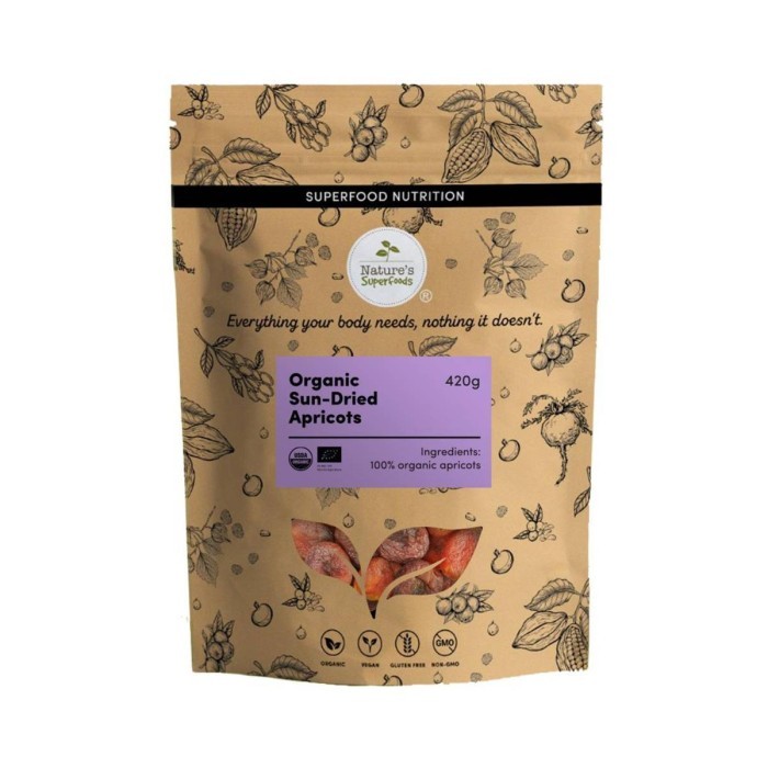 

Nature's Superfoods Organic Sun-Dried Apricots 420 G