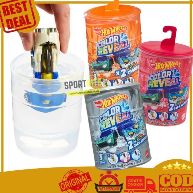 FORSALE HOT WHEELS COLOR REVEAL SHIFTERS CARS ISI 2 MOBIL BERUBAH WARNA ORI
