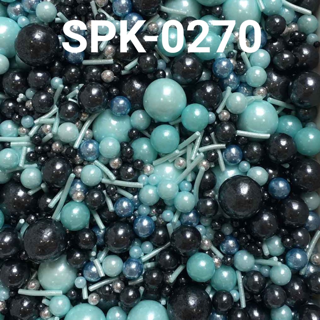 

SPK-0270 Sprinkles sprinkle springkel 1kg mutiara biru hitam (SPRINKLES)