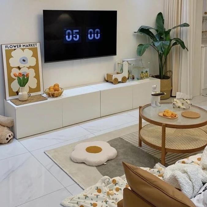 Murah Etife Furniture Meja Tv / Ikea Best Identik / Meja Tv Rak / Kabinet Tv / Meja Tv Minimalis / M