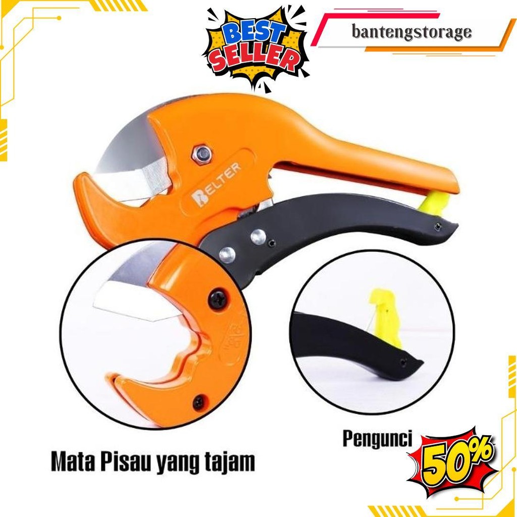 Gunting Pemotong Pipa Pvc Alat Potong Pipa Gunting Pipa Belter 42Mm Bisa Cod
