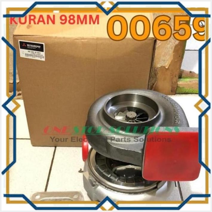 [OSA] TURBO CHARGER TURBOCHARGER MITSUBISHI 6D22 PN 49188 - 01651 ( UKURAN 98MM )