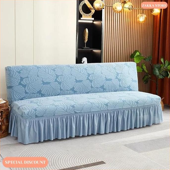 Zakka Store COD Cover Sofa Bed Rumbai / Sarung Sofa Bed / Penutup Sofa Elastic Modern Import Spandex