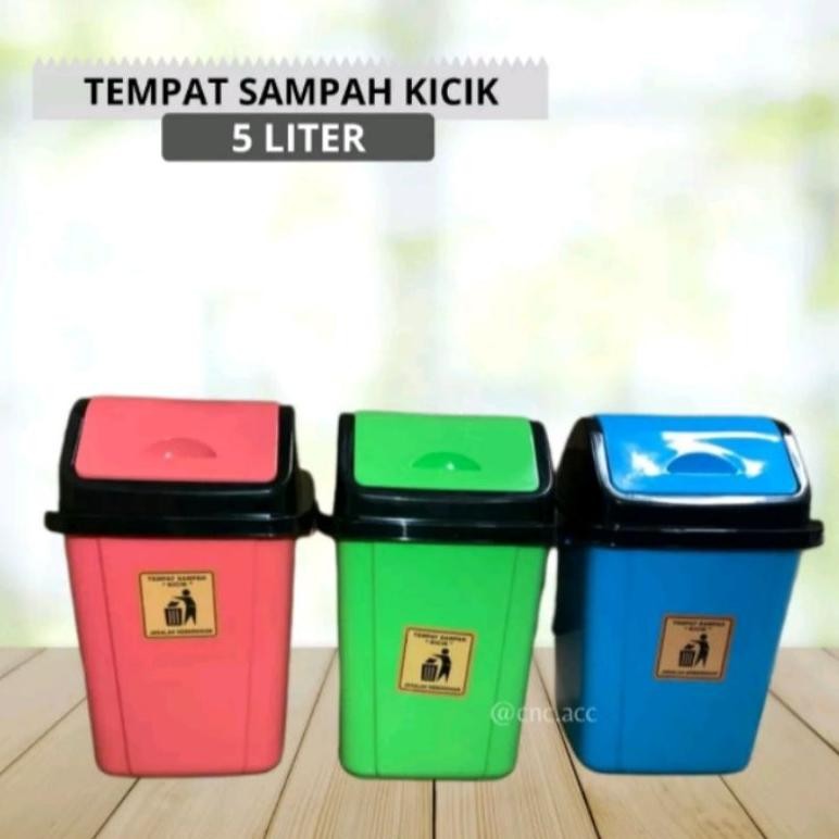 ss-64 ( AJ ) Tempat Sampah Hitam 5L / Tempat Sampah Hitam 10L / Tempat Sampah Warna 5L / Tempat Samp