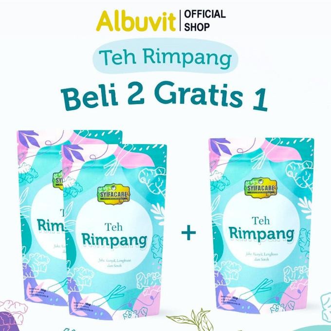 

Beli 2 Gratis 1 Teh Rimpang Syifacare - Teh Celup Rempah Rimpang 100% Herbal Bahan Alami