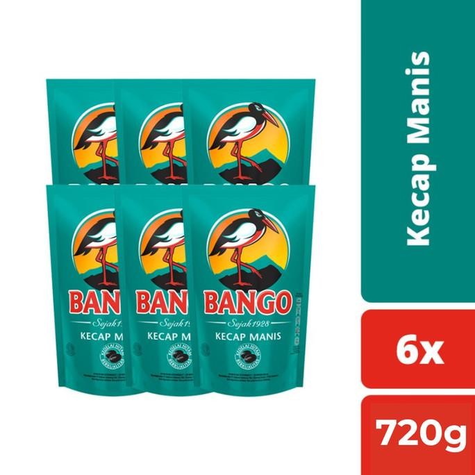

Bango Kecap Manis Kemasan Pouch Refill 720gr Isi 6