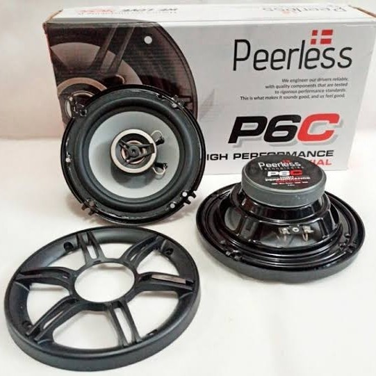 AUDIO MOBIL SPEAKER COAXIAL PINTU 6 INCH PEERLESS BY CELLO AUDIO P6C ORIGINAL QUALITY