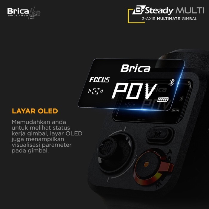 Brica B-Steady Multimate 3-Axis Gimbal Camera Dslr/Brica Bsteady Pro Multi Multimate Garansi Resmi