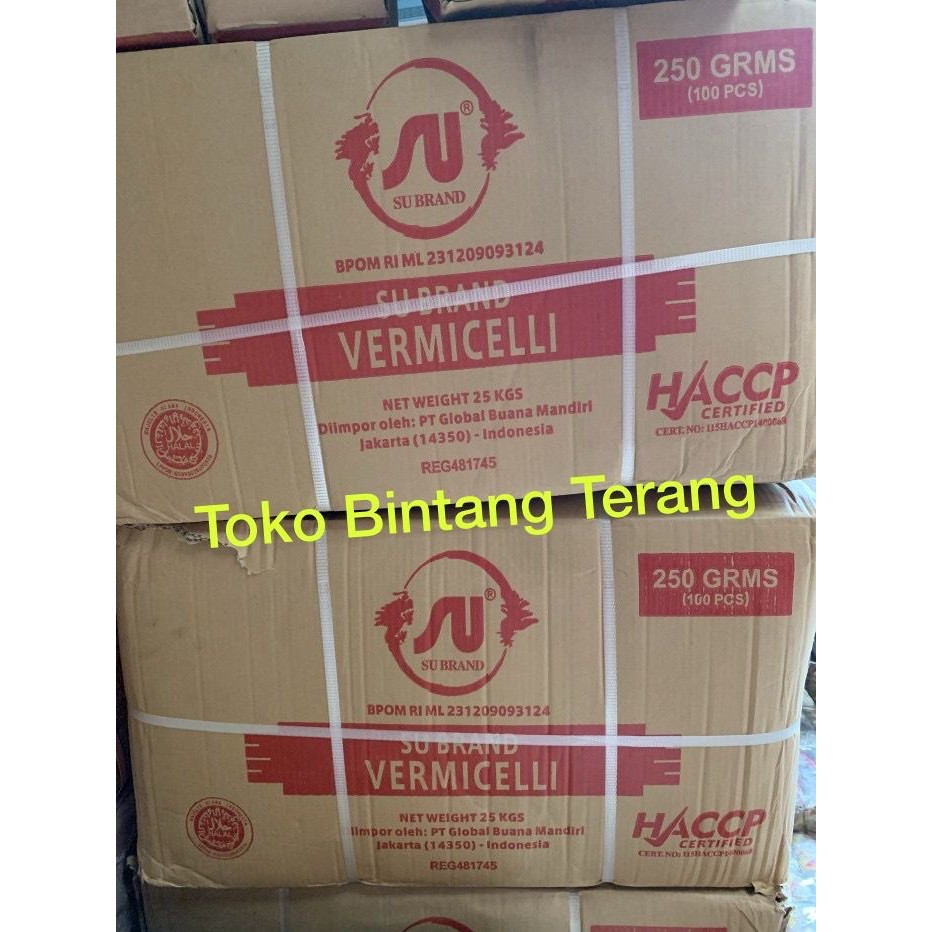 

HOT SALE! Soun Sohun Naga SU Brand 250 gram 1 Dus isi 100 pcs per Karton 250gr