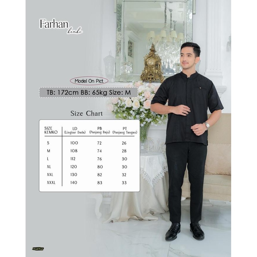 Terlaris Riskirich Farhan Shafiyyah Black Sarimbit Couple Keluarga Lebaran 2025