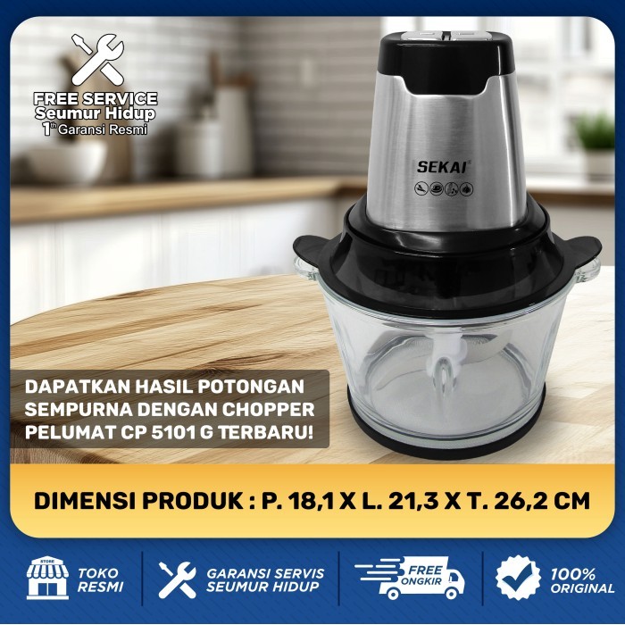 Sekai Chopper Penggiling Daging Cp-5101 G