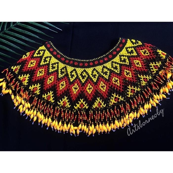Terbaru Aksesoeis Teratai Pundak Manik Tari Dayak Size Dewasa