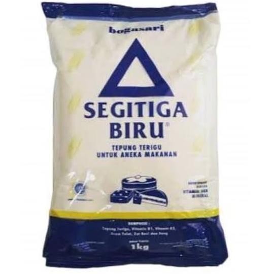 

BARANG TERLARIS Tepung Terigu Segitiga Biru Bogasari 1 kg dus karton isi 12 kg