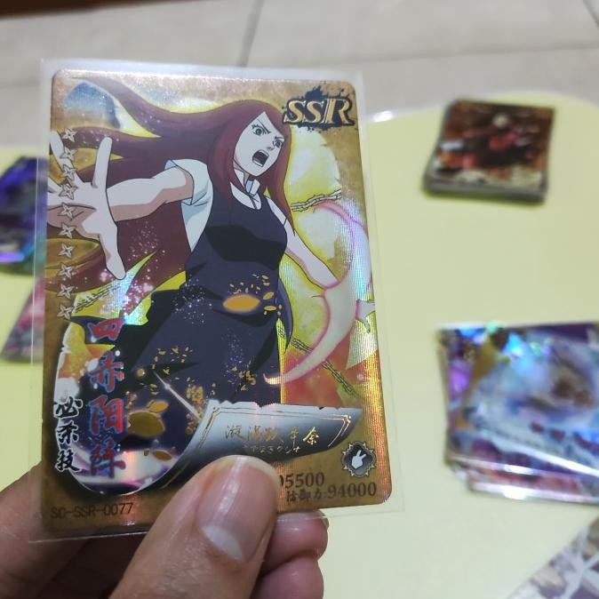 ((((()paling dicari] CCG KARTU NARUTO KAYOU KUSHINA SSR GOLD HOLO ORI