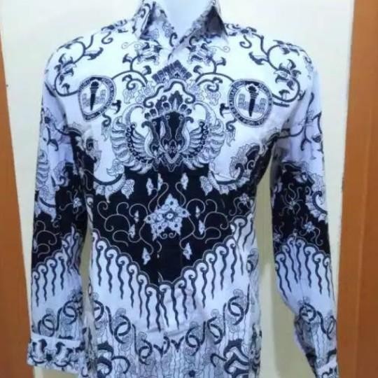 Batik PGRI Laki - Batik PGRI Pria Furing - Baju PGRI Pria Terlaris